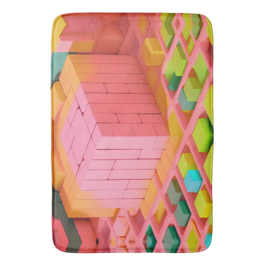 Farbenfrohe Süße Badematte (Vorderseite Vertikal)