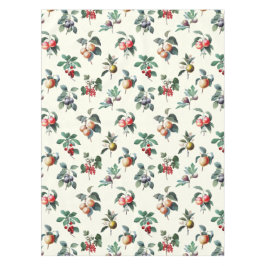 Farbenfrohe süße botanische Vintage Frucht auf Wei Tischdecke