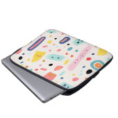 farbenfrohe süße Elemente Design Laptopschutzhülle (Vorne Knopf)