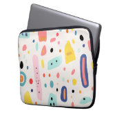 farbenfrohe süße Elemente Design Laptopschutzhülle (Vorderseite Links)