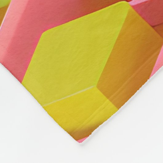 Farbenfrohe Süße Fleecedecke (Ecke)