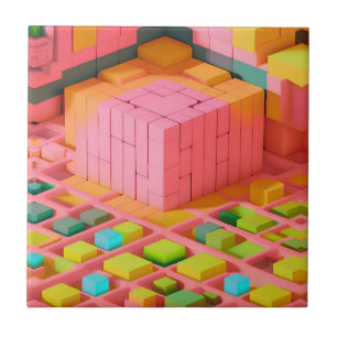 Farbenfrohe Süße Fliese