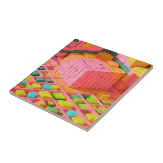 Farbenfrohe Süße Fliese (Seite)