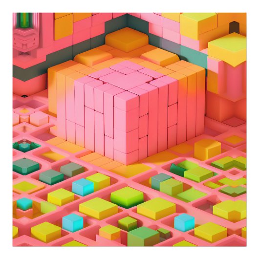 Farbenfrohe Süße Fotodruck (Vorne)