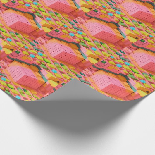 Farbenfrohe Süße Geschenkpapier (Ecke)