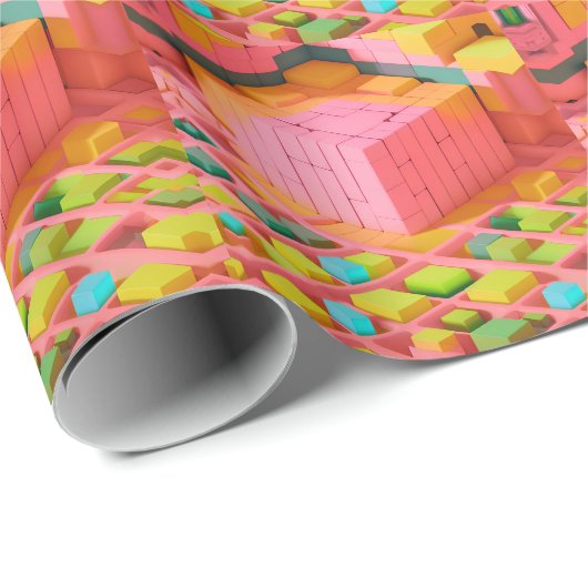 Farbenfrohe Süße Geschenkpapier (Rolleneckpunkt)