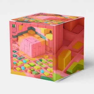 Farbenfrohe Süße Geschenkschachtel