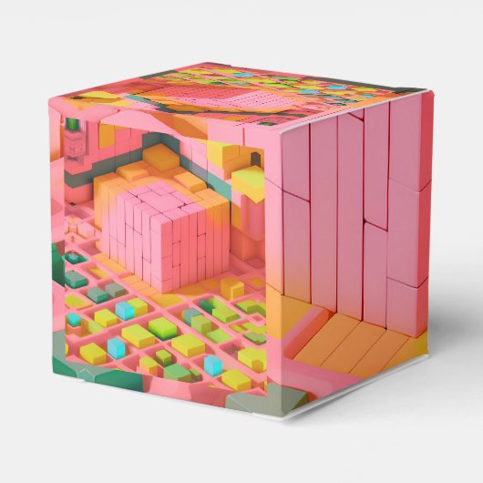 Farbenfrohe Süße Geschenkschachtel (Rückseite)