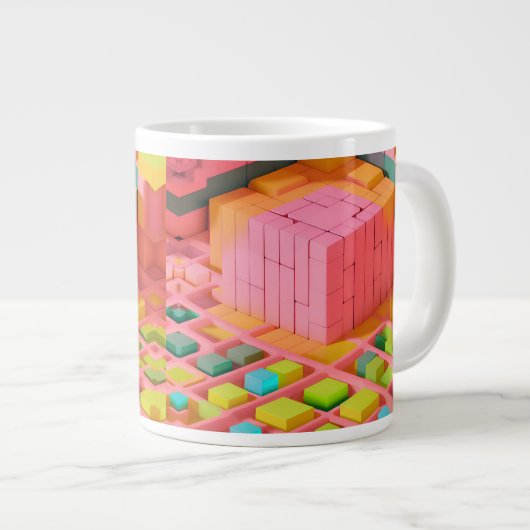 Farbenfrohe Süße Jumbo-Tasse (Vorderseite Rechts)