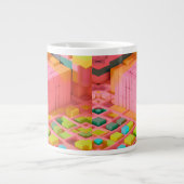 Farbenfrohe Süße Jumbo-Tasse (Vorderseite)