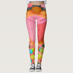 Farbenfrohe Süße Leggings