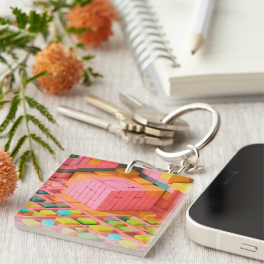 Farbenfrohe Süße Schlüsselanhänger (Vorderseite rechts)