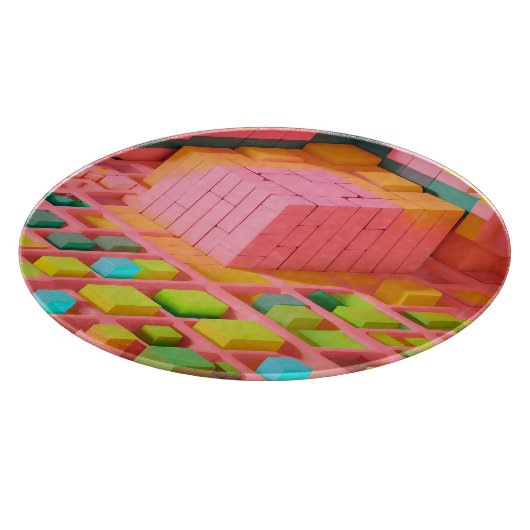 Farbenfrohe Süße Schneidebrett (Ecke)