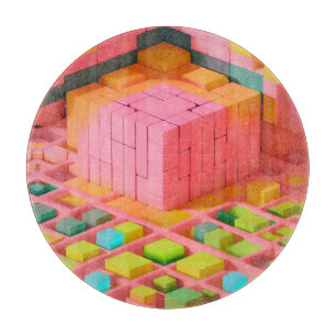 Farbenfrohe Süße Schneidebrett