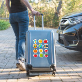 Farbenfrohe süße Schulsticker-Set Aufkleber (Koffer Insitu)