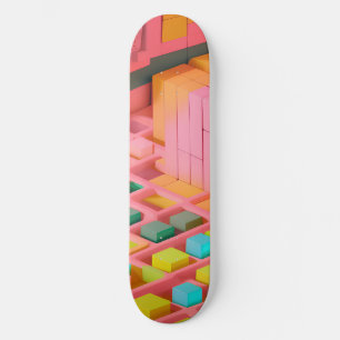 Farbenfrohe Süße Skateboard