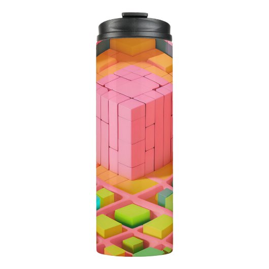 Farbenfrohe Süße Thermosbecher (Vorderseite)