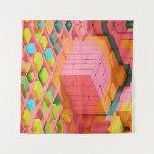 Farbenfrohe Süße Wandteppich (Vorderseite (Horizontal))