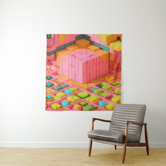 Farbenfrohe Süße Wandteppich (Beispiel)