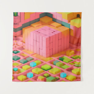 Farbenfrohe Süße Wandteppich