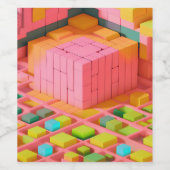 Farbenfrohe Süße Weinetikett (Einzelnes Label)