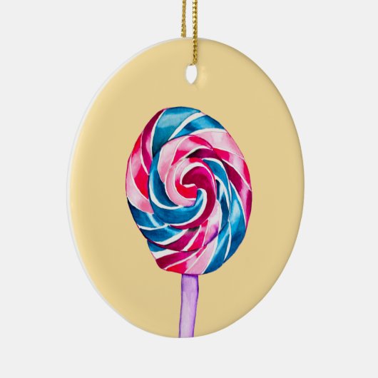 Farbenfrohe Süßwarenkunst Keramik Ornament (Rechts)