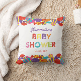 Farbenfrohe Sweet Fun Candy Baby Dusche Kissen