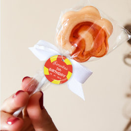 Farbenfrohe Sweet Fun Candy Thema Geburtstagsparty Geschenkanhänger