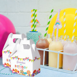 Farbenfrohe Sweet Fun Candy Thema Geburtstagsparty Geschenkschachtel
