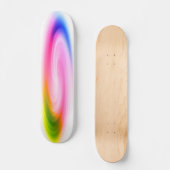 Farbenfrohe Swirl-Skateboard Skateboard (Vorderseite)