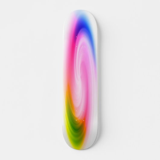 Farbenfrohe Swirl-Skateboard Skateboard (Vorne)