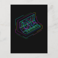 Farbenfrohe Synth-Tastatur Analog-Drum-Synthesizer