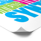 Farbenfrohe Synthesizer Poster (Ecke)