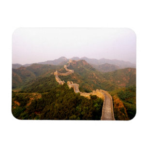 Farbenfrohe Szene an der großen Mauer Chinas in Magnet