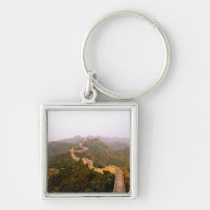 Farbenfrohe Szene an der großen Mauer Chinas in Schlüsselanhänger