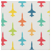 Farbenfrohe T-38 Talon Fighter Jet Muster Primarie Stoff (Nahaufnahme)