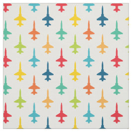 Farbenfrohe T-38 Talon Fighter Jet Muster Primarie Stoff
