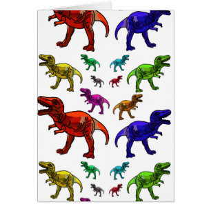 Farbenfrohe T-Rex