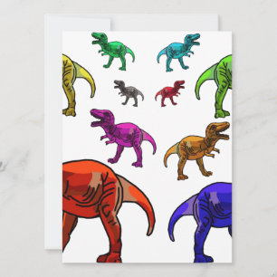 Farbenfrohe T-Rex