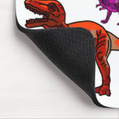 Farbenfrohe T-Rex Mousepad (Ecke)