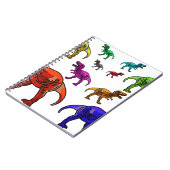 Farbenfrohe T-Rex Notizblock (Linke Seite)