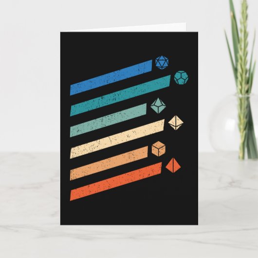 Farbenfrohe Tablettenwürfel Karte (Vorderseite)