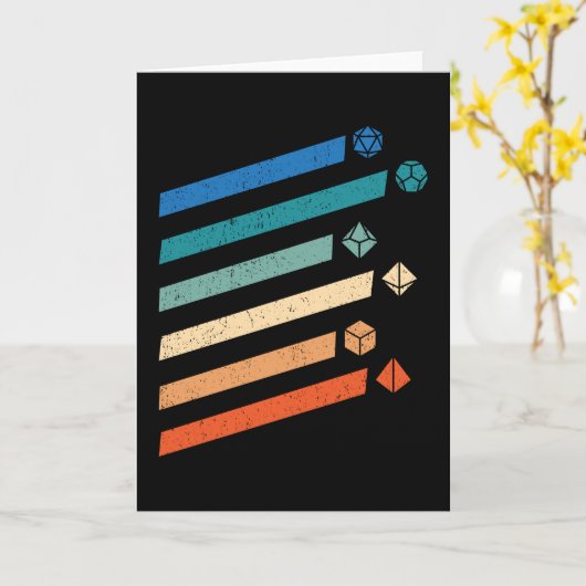 Farbenfrohe Tablettenwürfel Karte (Gelbe Blume)