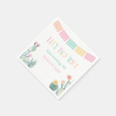 Farbenfrohe Taco über eine Fiesta Baby Dusche Serviette (Ecke)