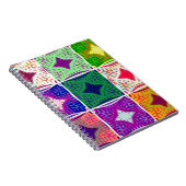 Farbenfrohe Tafel: Ein sternes Design Notizblock (Rechte Seite)