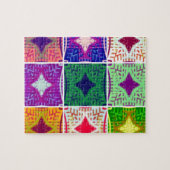 Farbenfrohe Tafel: Ein sternes Design Puzzle (Horizontal)