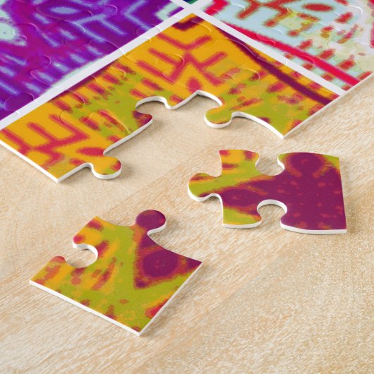 Farbenfrohe Tafel: Ein sternes Design Puzzle (Seite)