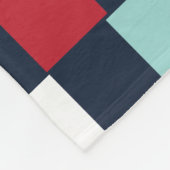 Farbenfrohe Tafel Fleecedecke (Ecke)