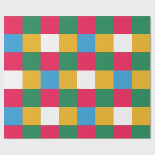 Farbenfrohe Tafel Geschenkpapier (Flach)
