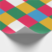 Farbenfrohe Tafel Geschenkpapier (Ecke)